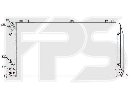FPS FP 12 A409-P Radiator, engine cooling FP12A409P