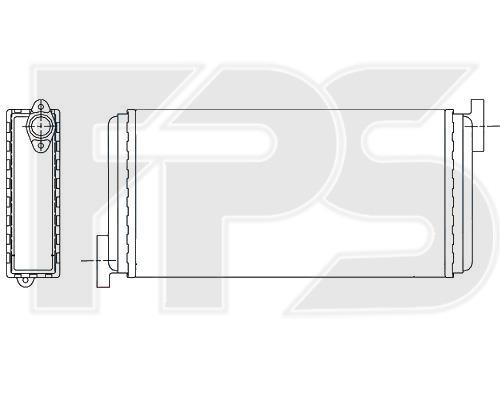 FPS FP 46 N118 Heat exchanger, interior heating FP46N118