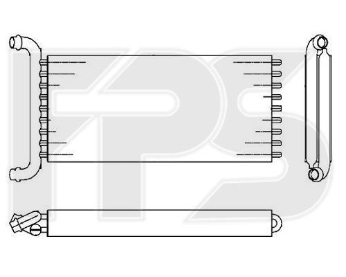 FPS FP 46 N128 Heat exchanger, interior heating FP46N128