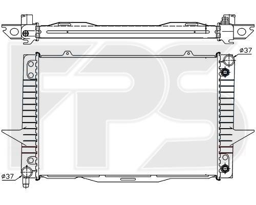 FPS FP 72 A489-X Radiator, engine cooling FP72A489X
