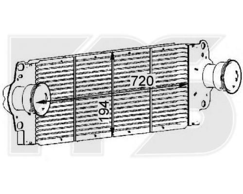 FPS FP 74 T119 Intercooler, charger FP74T119