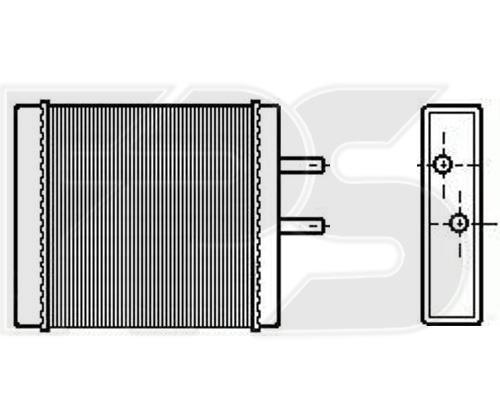FPS FP 40 N80-X Heat exchanger, interior heating FP40N80X