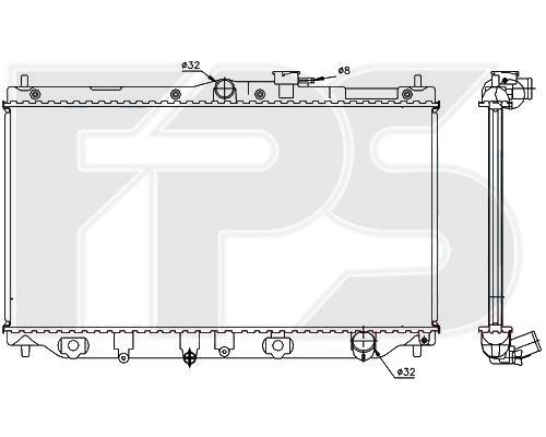 FPS FP 30 A09-X Radiator, engine cooling FP30A09X