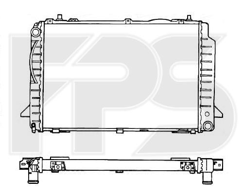 FPS FP 12 A476-X Radiator, engine cooling FP12A476X