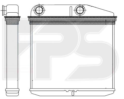 FPS FP 26 N191-X Heat exchanger, interior heating FP26N191X