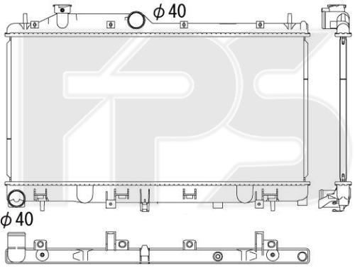 FPS FP 67 A892-X Radiator, engine cooling FP67A892X
