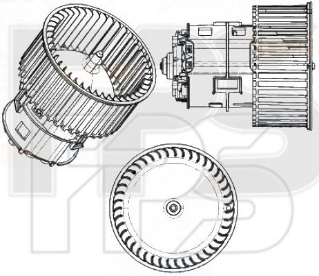 FPS FP 12 W0209 Fan assy - heater motor FP12W0209