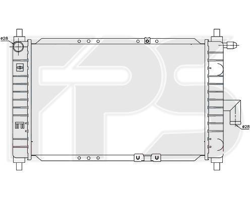 FPS FP 22 A696-P Radiator, engine cooling FP22A696P