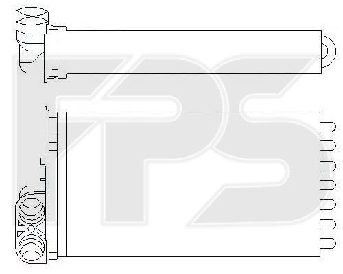 FPS FP 20 N154 Heat exchanger, interior heating FP20N154