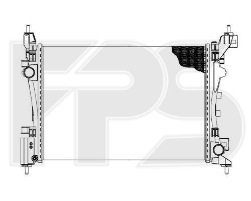 FPS FP 26 A143-X Radiator, engine cooling FP26A143X