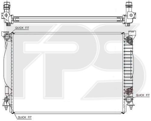 FPS FP 12 A857 Radiator, engine cooling FP12A857