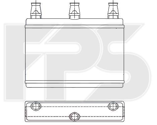 FPS FP 14 N105-X Heat exchanger, interior heating FP14N105X