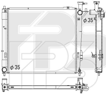 FPS FP 32 A389-X Radiator, engine cooling FP32A389X
