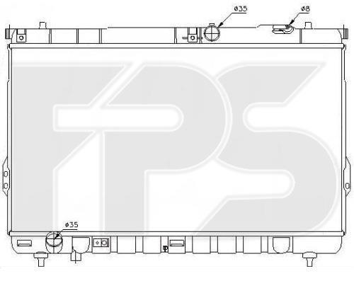 FPS FP 32 A668 Radiator, engine cooling FP32A668