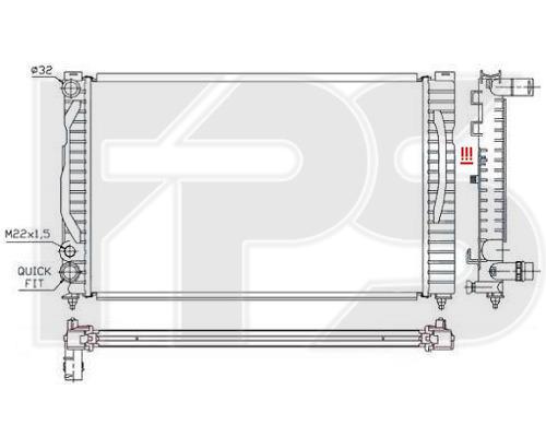 FPS FP 12 A403-P Radiator, engine cooling FP12A403P