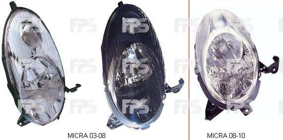 FPS FP 5008 R1-E Headlight left FP5008R1E