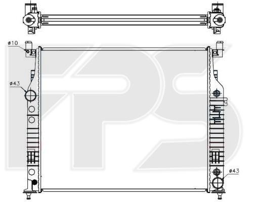 FPS FP 46 A51 Radiator, engine cooling FP46A51