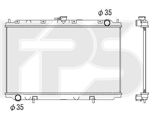 FPS FP 50 A605 Radiator, engine cooling FP50A605