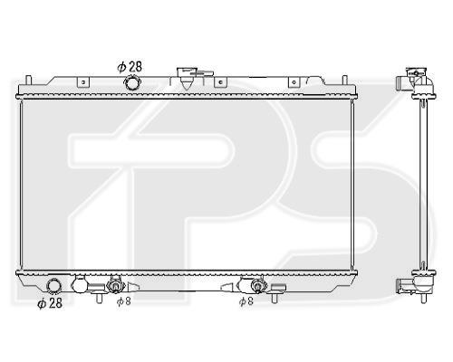 FPS FP 50 A613-X Radiator, engine cooling FP50A613X