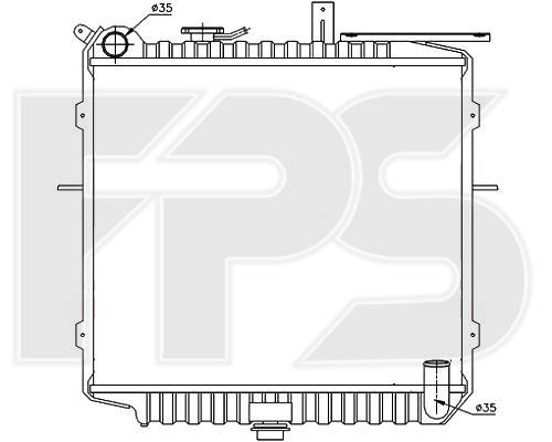 FPS FP 40 A1095 Radiator, engine cooling FP40A1095