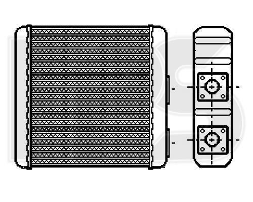 FPS FP 50 N181 Heat exchanger, interior heating FP50N181