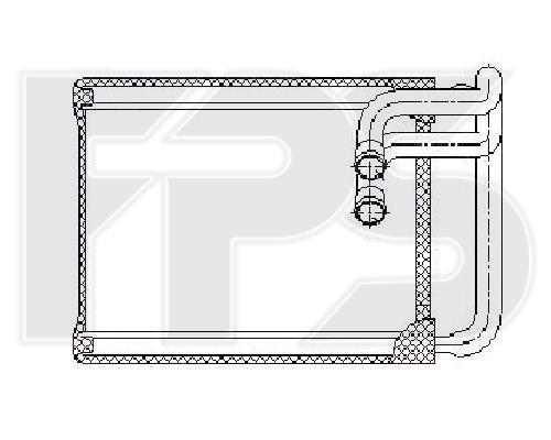 FPS FP 32 N187 Heat exchanger, interior heating FP32N187