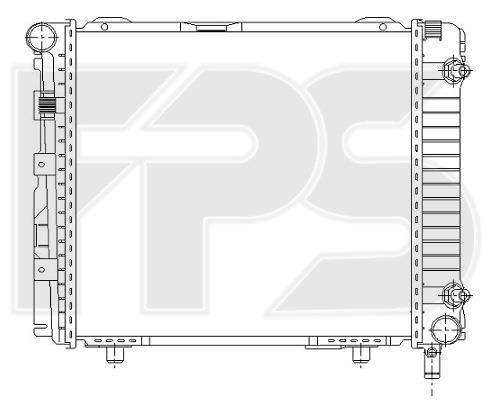 FPS FP 46 A208 Radiator, engine cooling FP46A208