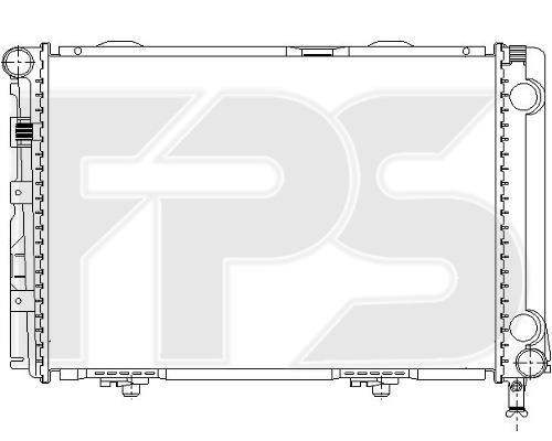 FPS FP 46 A207-X Radiator, engine cooling FP46A207X