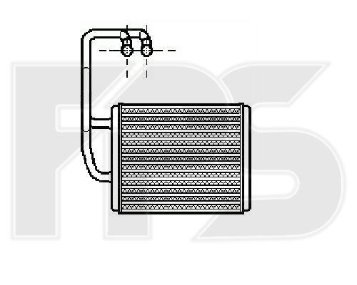 FPS FP 40 N196-X Heat exchanger, interior heating FP40N196X