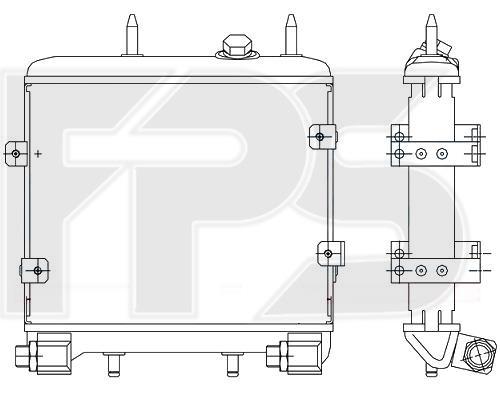 FPS FP 46 B23 Oil cooler FP46B23