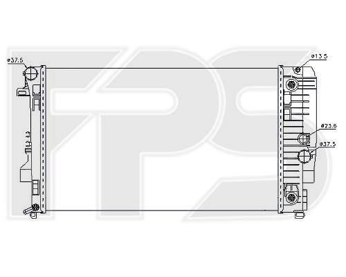FPS FP 46 A77-X Radiator, engine cooling FP46A77X