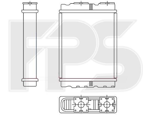 FPS FP 50 N136 Heat exchanger, interior heating FP50N136
