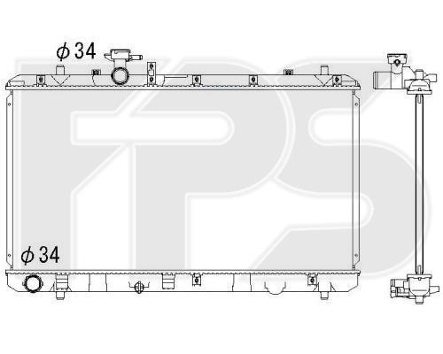 FPS FP 68 A96-X Radiator, engine cooling FP68A96X