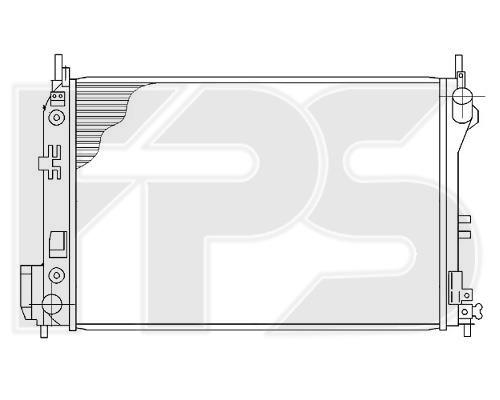FPS FP 52 A300-X Radiator, engine cooling FP52A300X