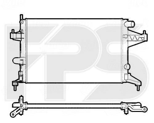FPS FP 52 A1079-X Radiator, engine cooling FP52A1079X