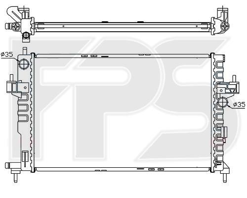 FPS FP 52 A264 Radiator, engine cooling FP52A264