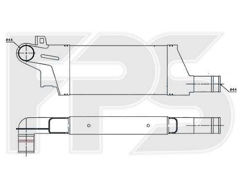 FPS FP 52 T98-X Intercooler, charger FP52T98X