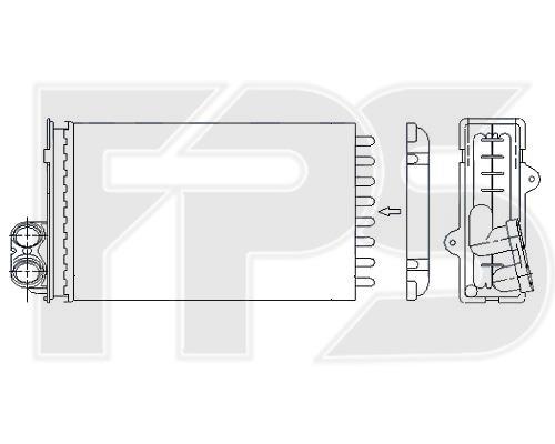 FPS FP 54 N42-X Heat exchanger, interior heating FP54N42X