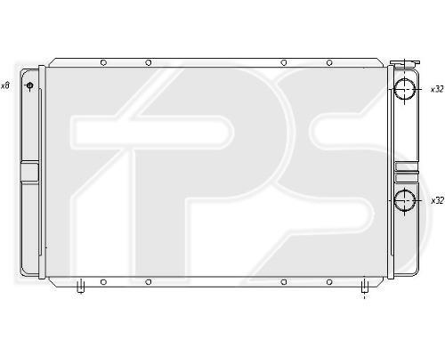 FPS FP 56 A1133-X Radiator, engine cooling FP56A1133X