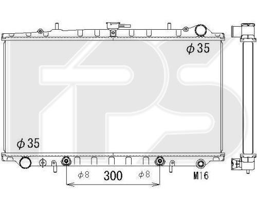 FPS FP 50 A1331-X Radiator, engine cooling FP50A1331X