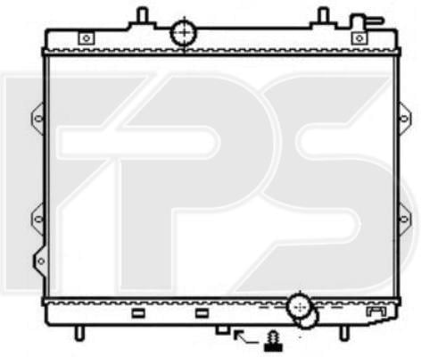 FPS FP 40 A1436-X Radiator, engine cooling FP40A1436X