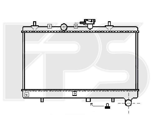 FPS FP 40 A887-X Radiator, engine cooling FP40A887X