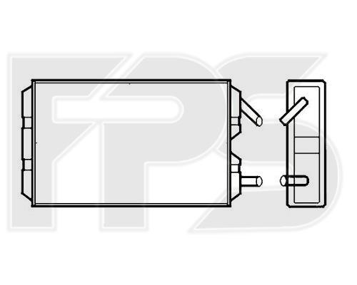 FPS FP 72 N178 Heat exchanger, interior heating FP72N178