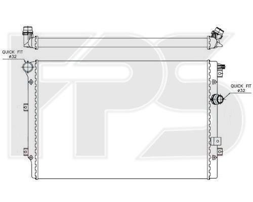 FPS FP 74 A320-X Radiator, engine cooling FP74A320X