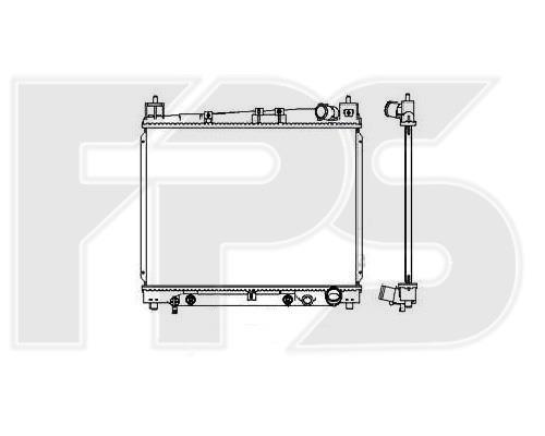 FPS FP 70 A534-X Radiator, engine cooling FP70A534X