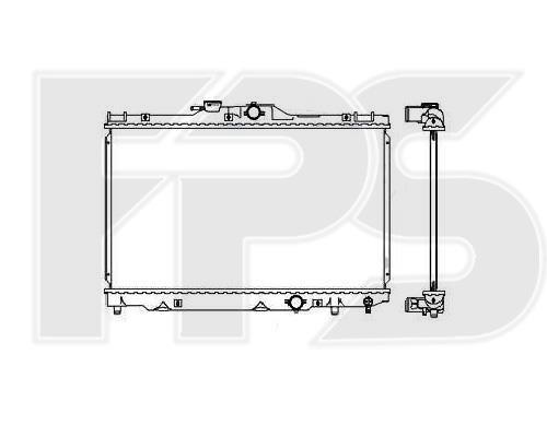 FPS FP 70 A523-X Radiator, engine cooling FP70A523X