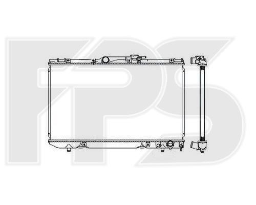 FPS FP 70 A1174-X Radiator, engine cooling FP70A1174X