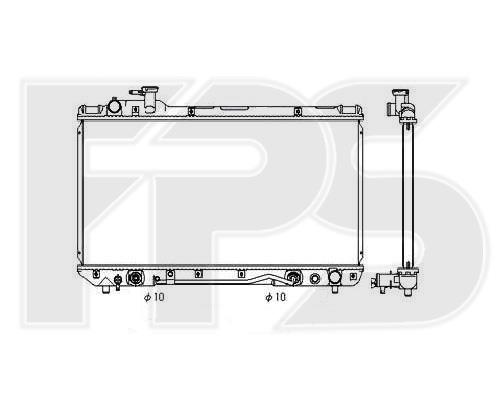 FPS FP 70 A549-X Radiator, engine cooling FP70A549X