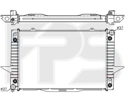 FPS FP 72 A490-X Radiator, engine cooling FP72A490X