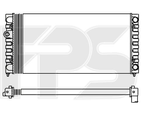 FPS FP 74 A430-X Radiator, engine cooling FP74A430X